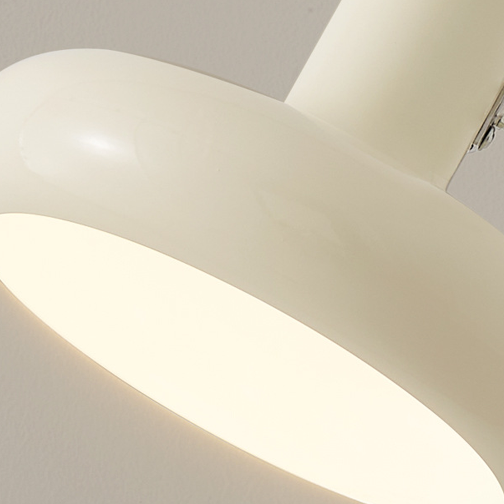 Swing Arm Wall Lamp - Retro White Adjustable Reading Light