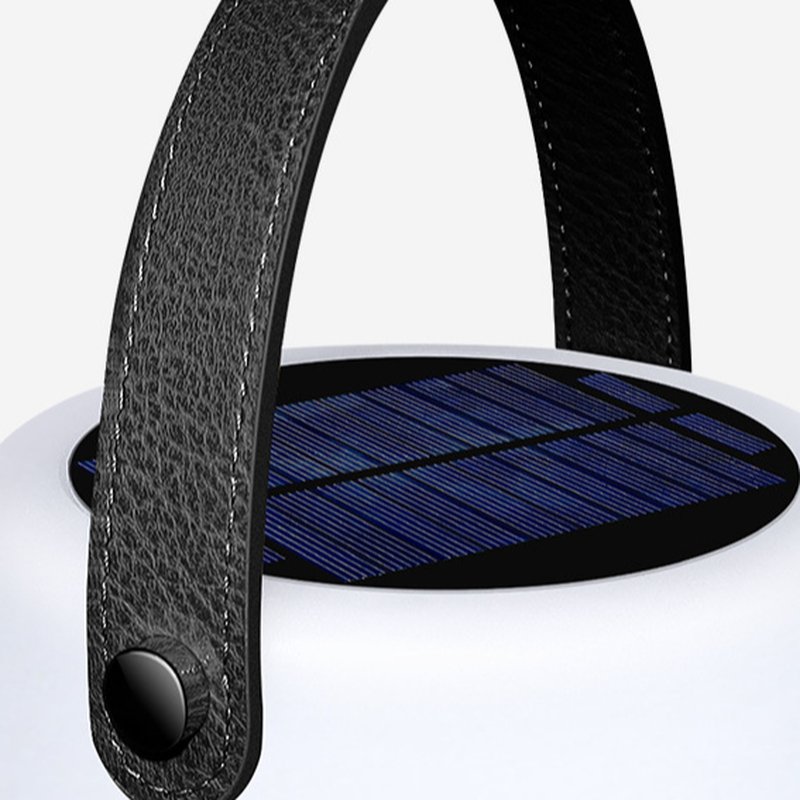 Tragbare Laternen-Tischlampe – Schlankes Weiß – Solarbetrieben wiederaufladbar