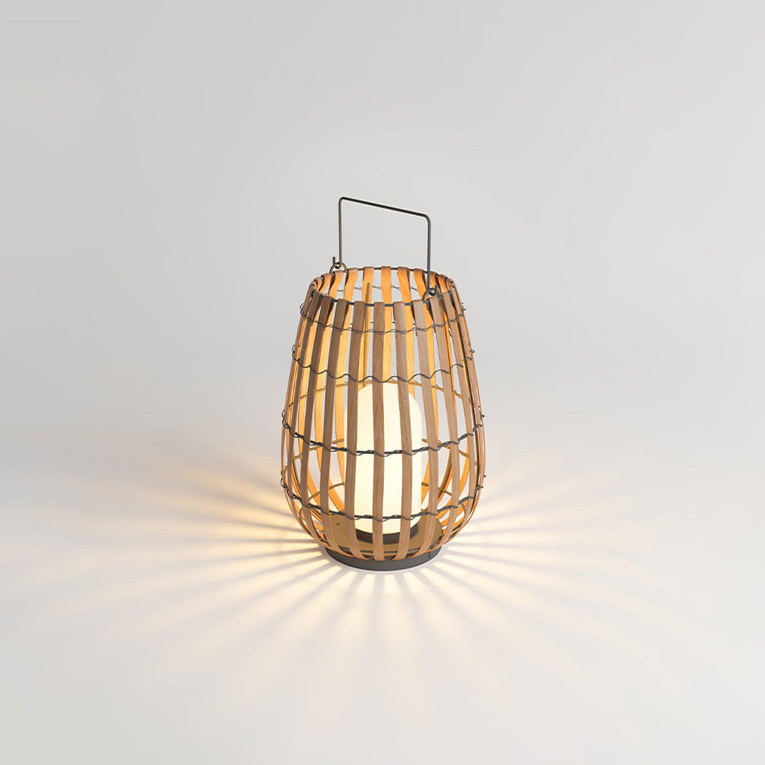 Tropic Braid Outdoor Lamp - Faux-Rattan Metal Waterproof