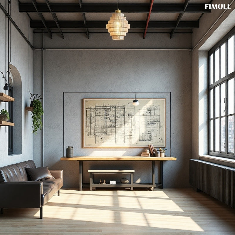 Vintage Striped Bottle Glass Timeless Pendant Light