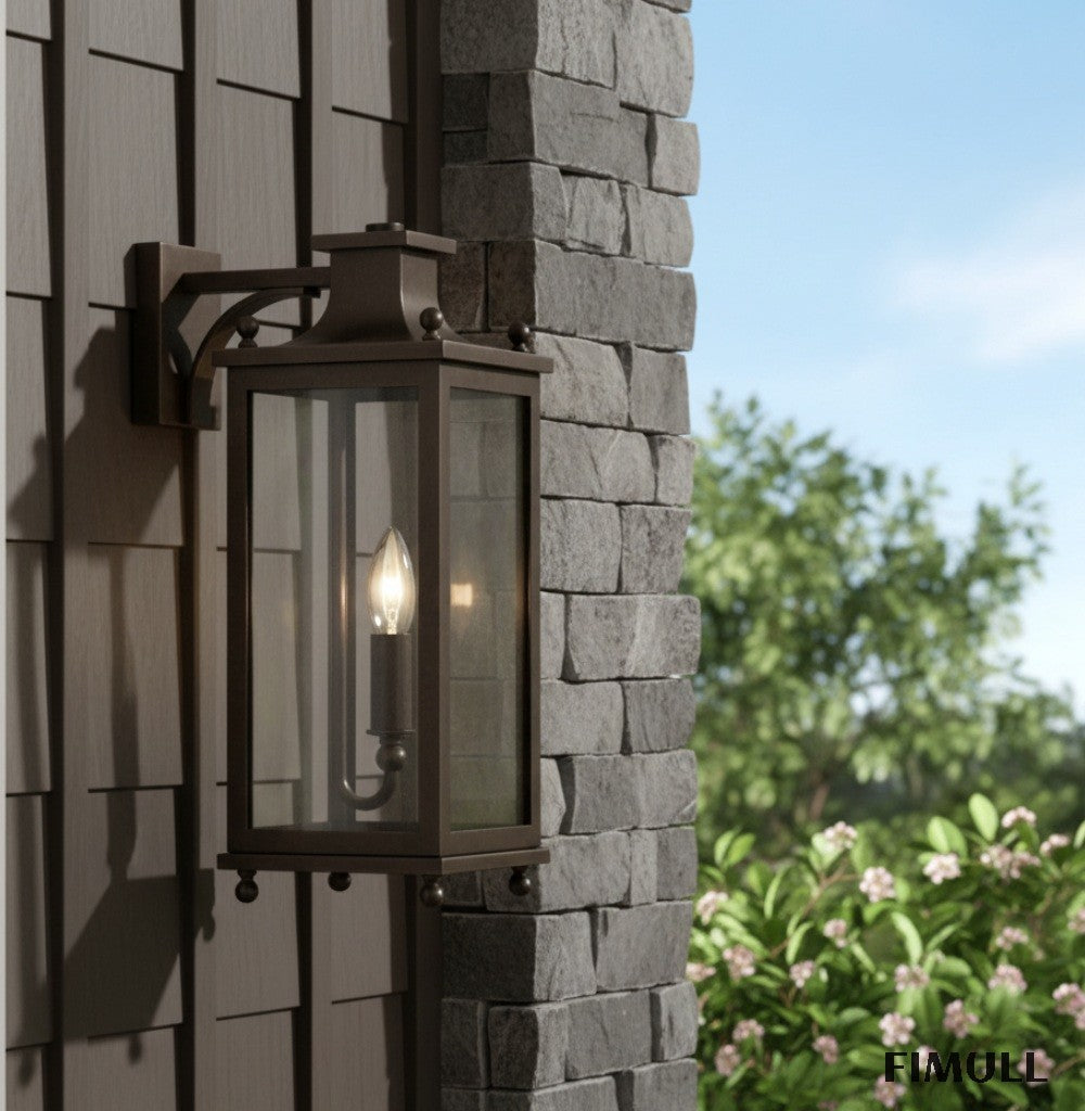 Yolvira Metal Outdoor Lantern Wall Light - Versatile Sconce for Patio