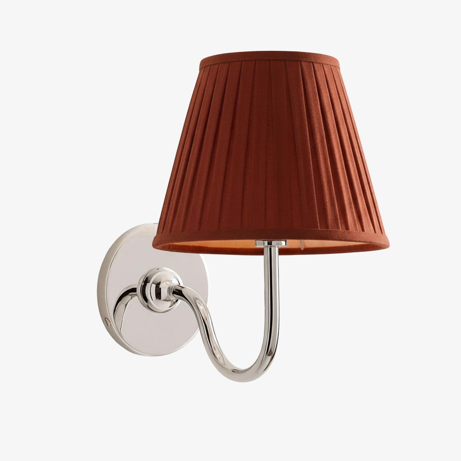 Luvora Vintage Pleated Shade Wall Lamp - Modern Brass Linen Wall Lighting