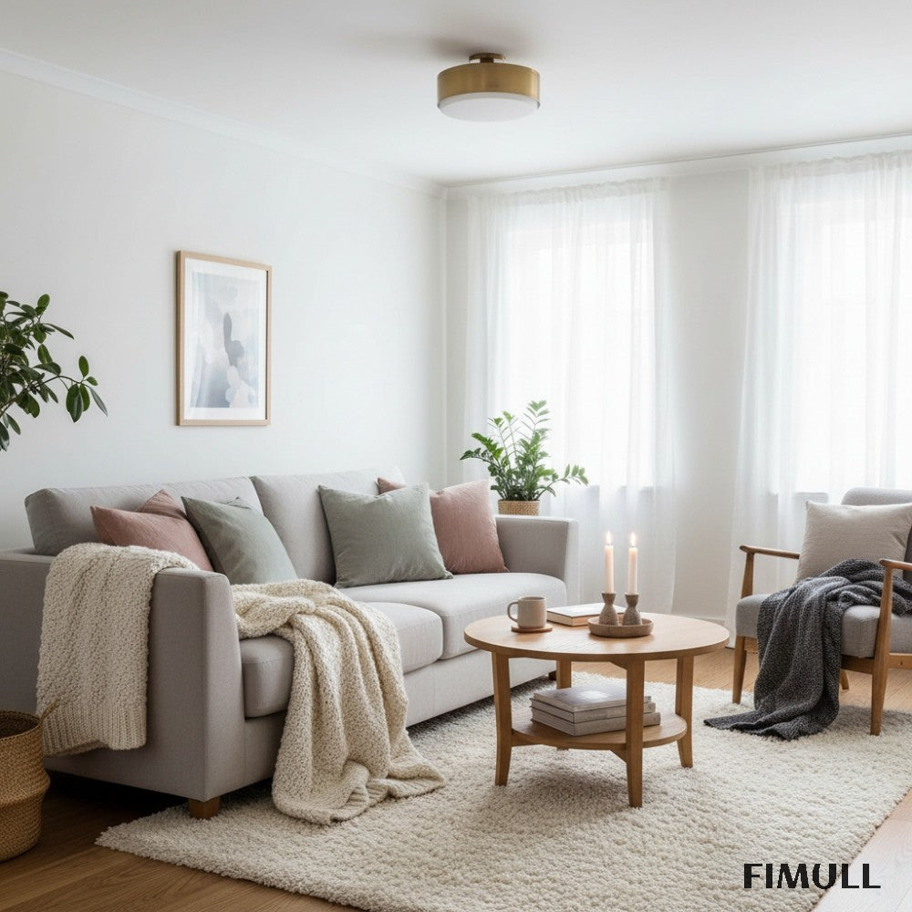 Bolvira Disc Metal Ceiling Lamp - Contemporary Flush Mount for Bedroom