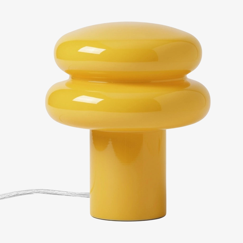 Orra Decorative Opal Table Lamp - Minimalist Bauhaus Desk Side Table Light