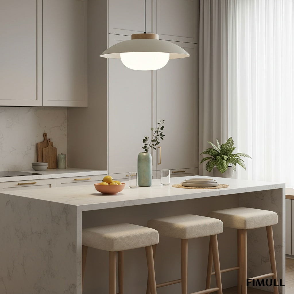 Oribela Elegant Saucer Pendant Light - Modern Minimalist Style for Kitchens and Tables