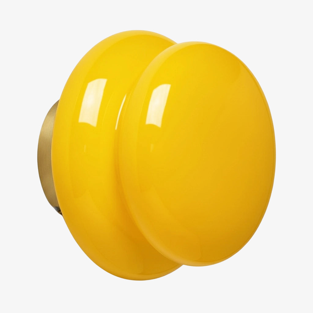 Orra Vintage Opalglas Wandlampe - Klassische runde Wandleuchte für Wohnzimmer