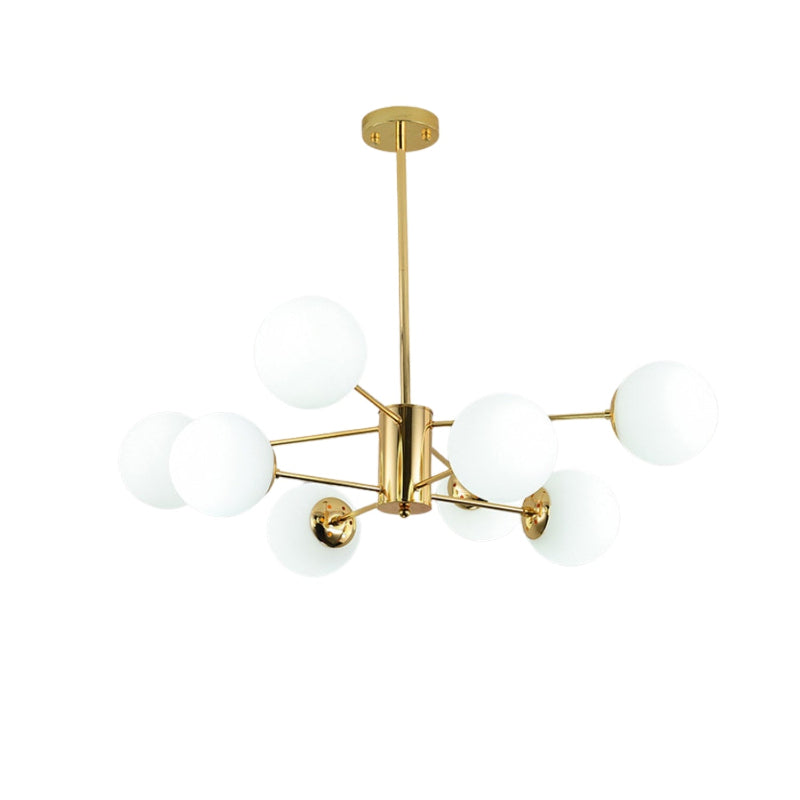 Nordic Branch Glass Ball Multi-Head Chandelier