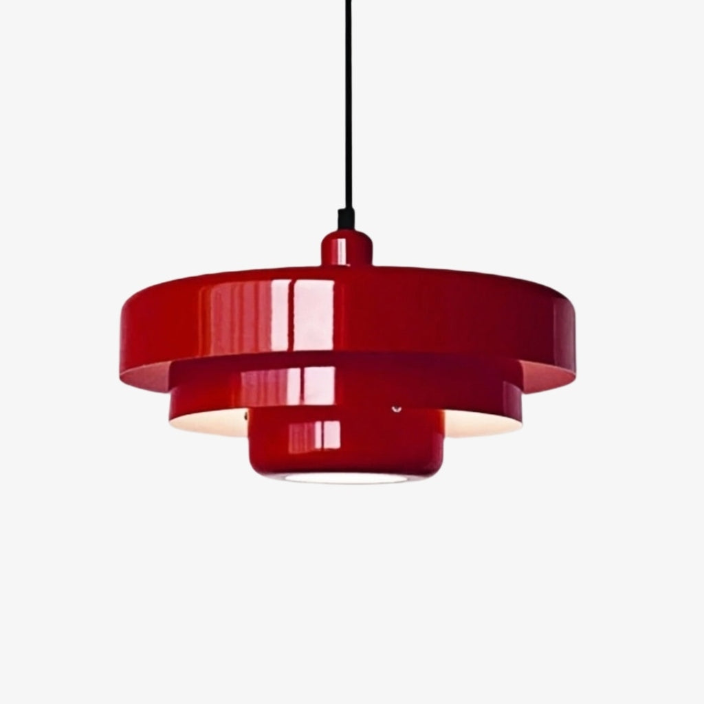 Decorative Multi Layer Hanging Pendant Lamp With Smooth Lines For Contemporary Home Interiors