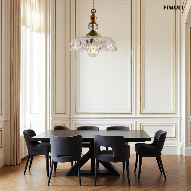 Brass Flower Retro Classic Pendant Light