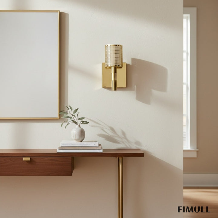 Galvia Perforated Metal Wall Sconce - Modern Wall Light for Hallway