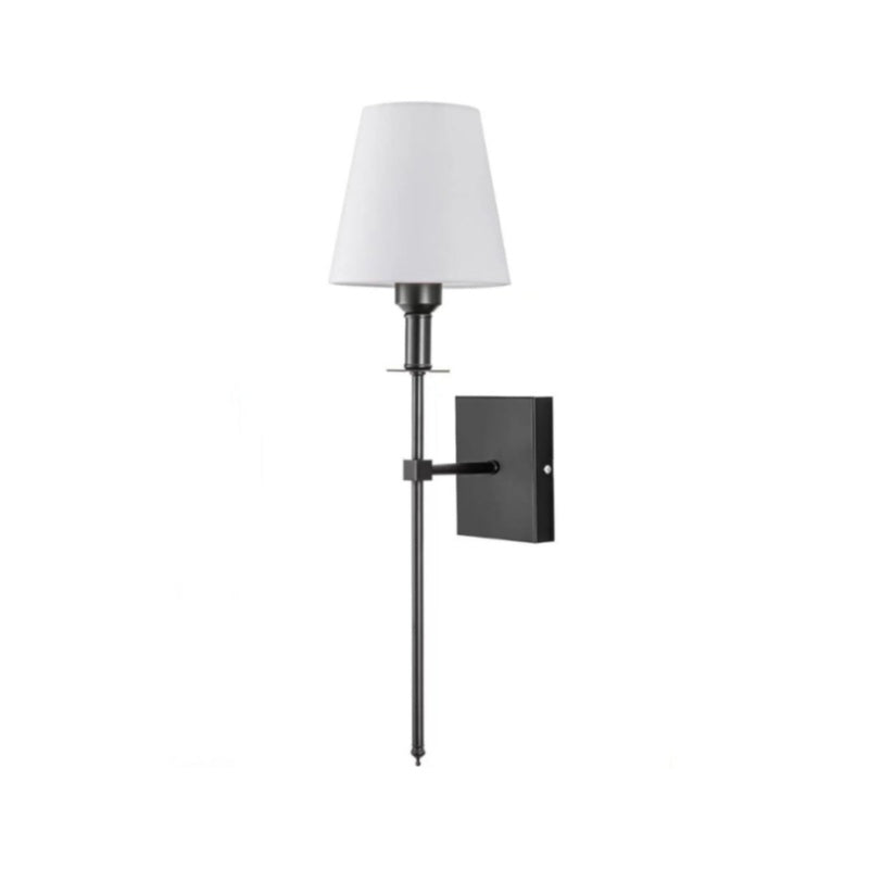 Klassische wiederaufladbare kabellose LED-Wandleuchte aus Stoff