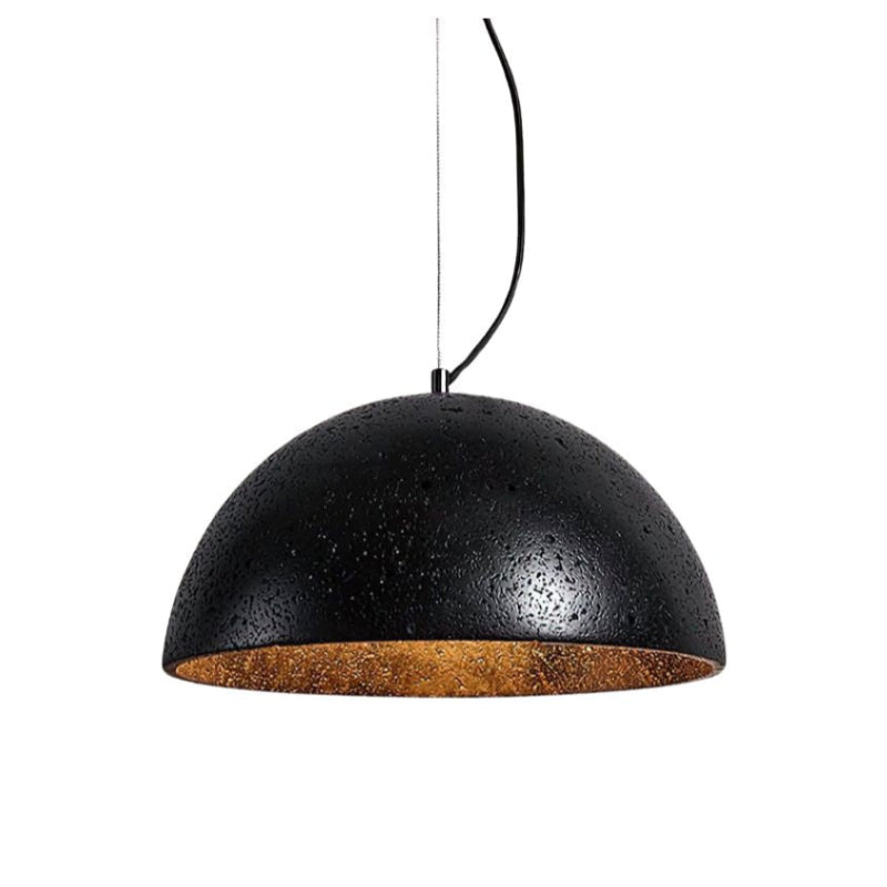 Kreative minimalistische schalenförmige Pendelleuchte aus Travertin