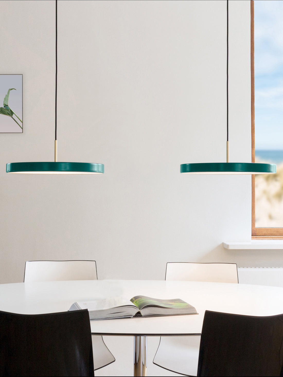 Asteria Minimalist Metal and Acrylic LED Pendant Light