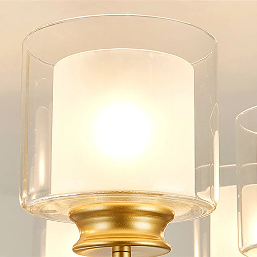 Kitchen Island Pendant Light - Modern Adjustable Height Glass Lighting