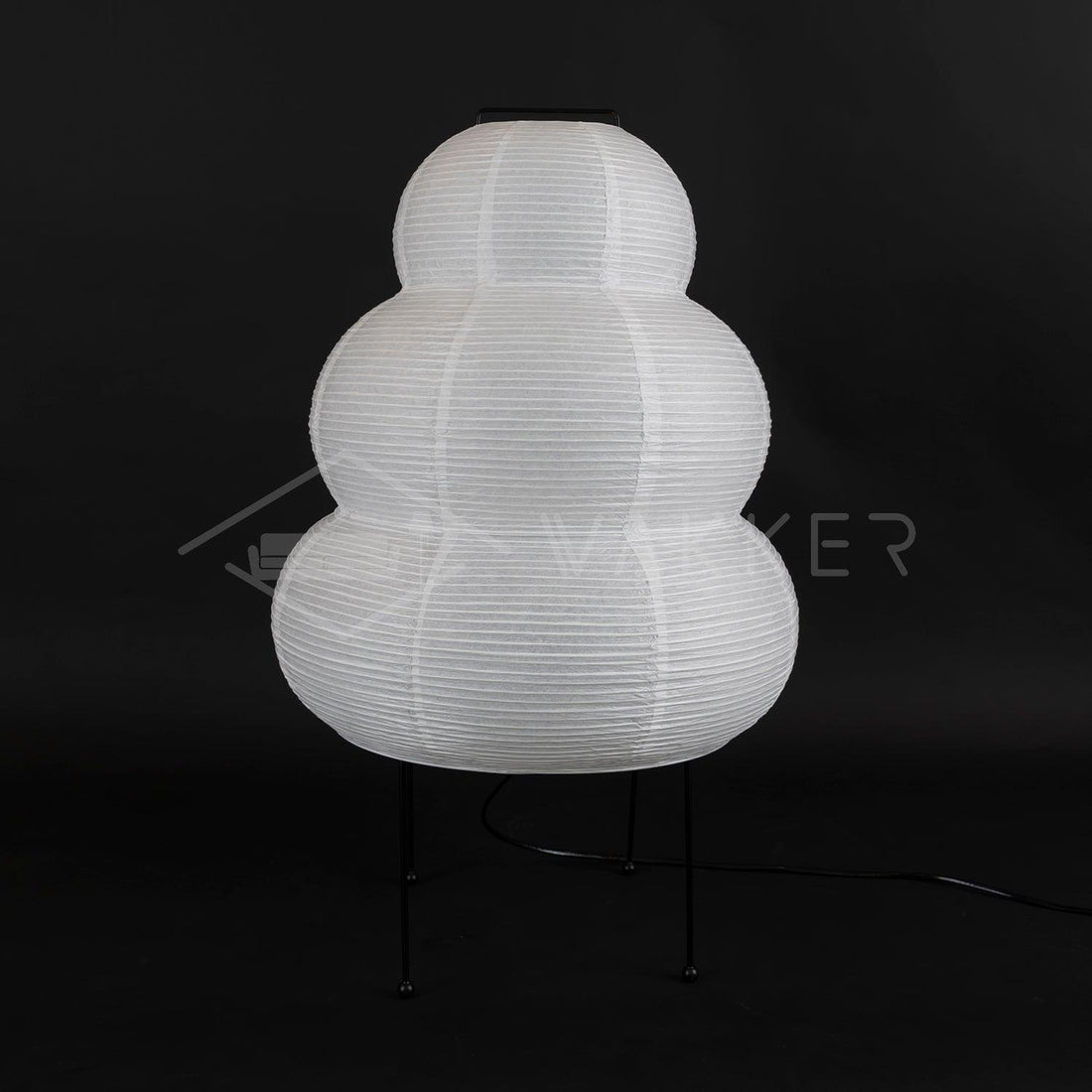 Japanisch inspirierte Papiertischlampe – Maulbeerpapierlampe fürs Schlafzimmer