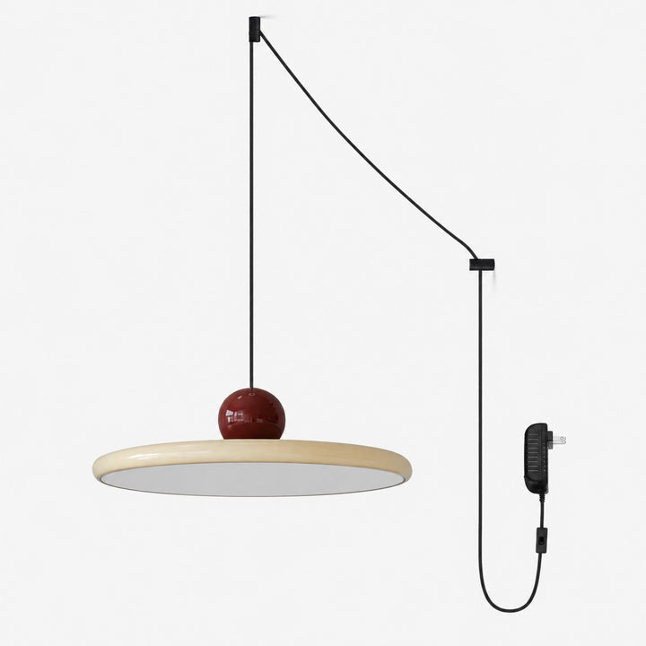 Plug-in-Pendelleuchte mit Acrylglasscheibe