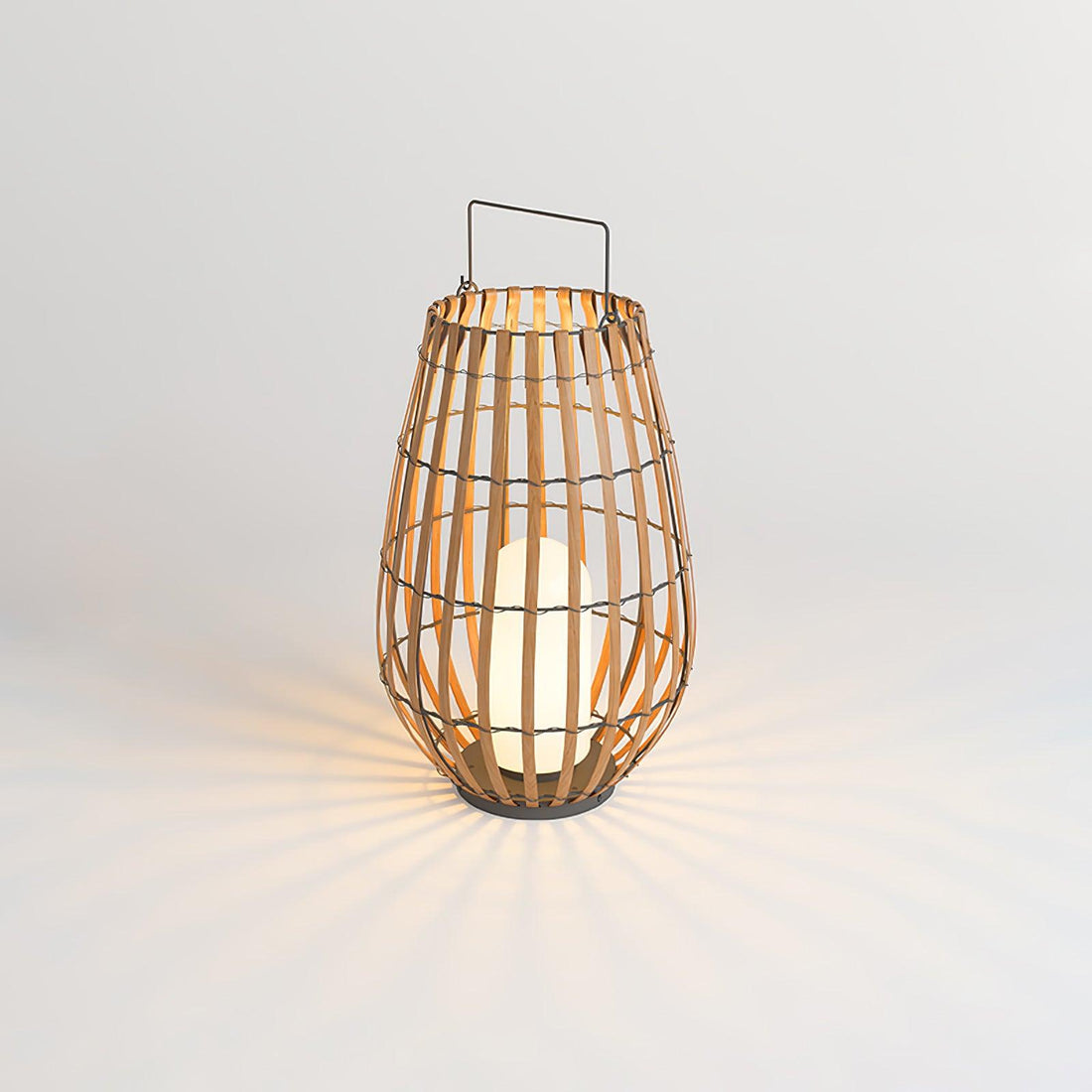 Tropic Braid Outdoor Lamp - Faux-Rattan Metal Waterproof