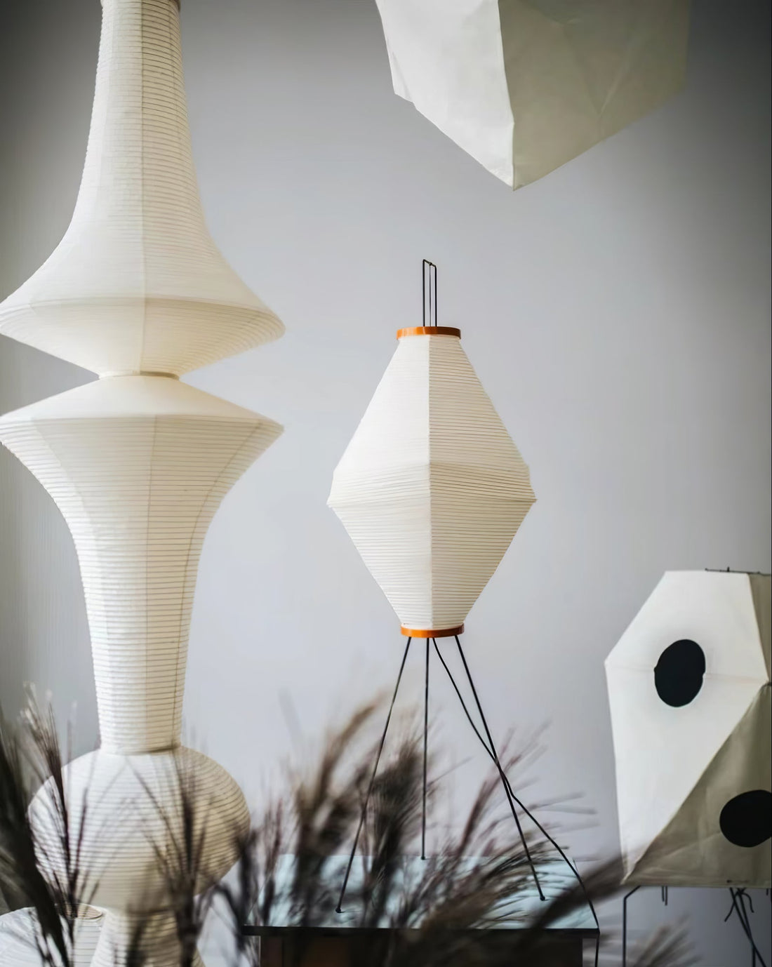 Washi-Papier-Pendelleuchte – Japanische handgefertigte Lampe für das Wohnzimmer