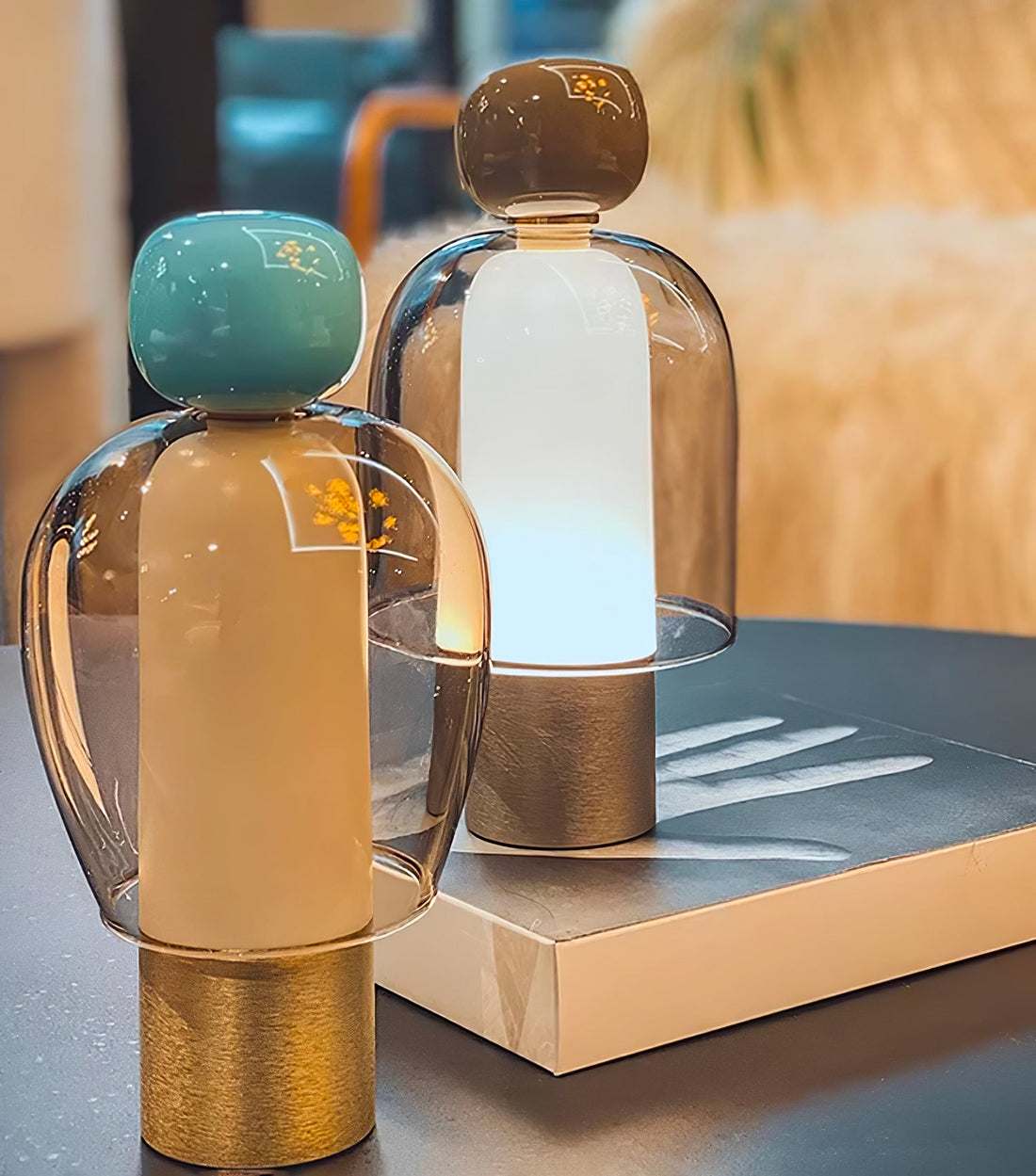 Tischlampe – Tragbare wiederaufladbare Lampe für den Einsatz im Wohnzimmer und Schlafzimmer