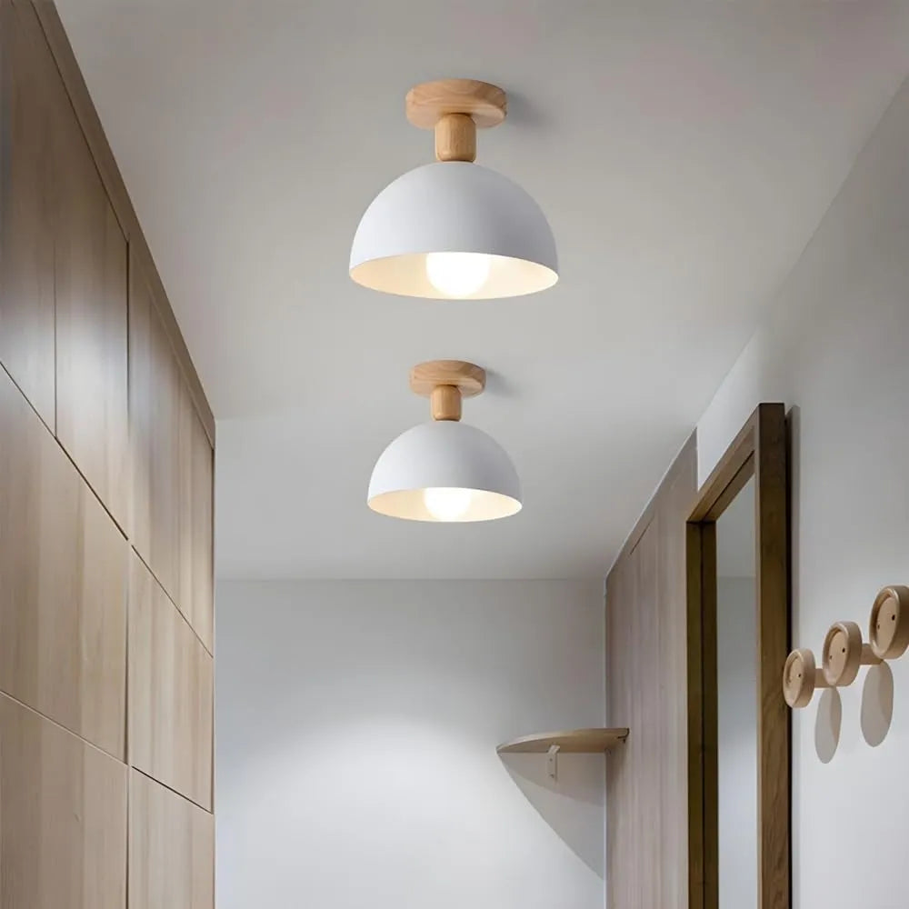 Modern Iron Ceiling Light - Round Fixture for Hallway