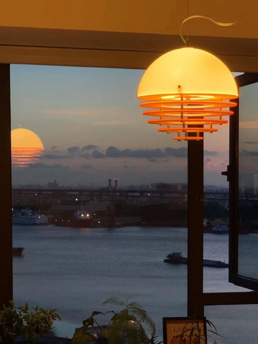 Bauhaus Sunset Pendelleuchte - Moderne Designer-Ambientelampe fürs Wohnzimmer