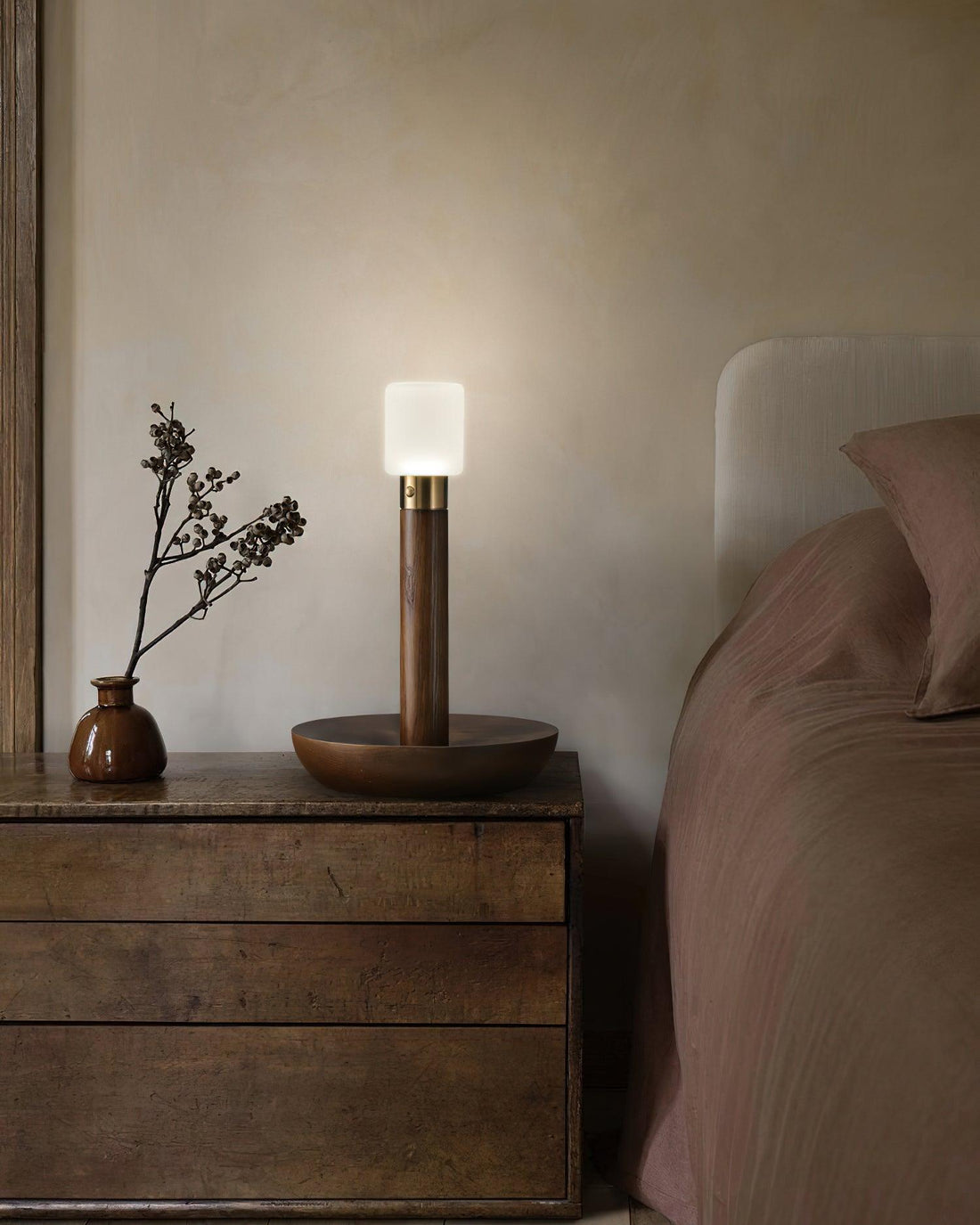Simplicity Tischlampe – Massivholz, elegantes Design – für den Heim-/Bürogebrauch