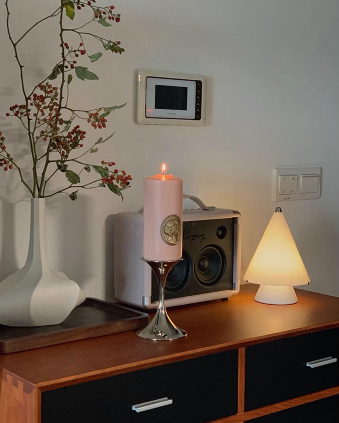 Tischleuchte - Elegante Glaslampe für Wohnzimmer &amp; Schlafzimmer