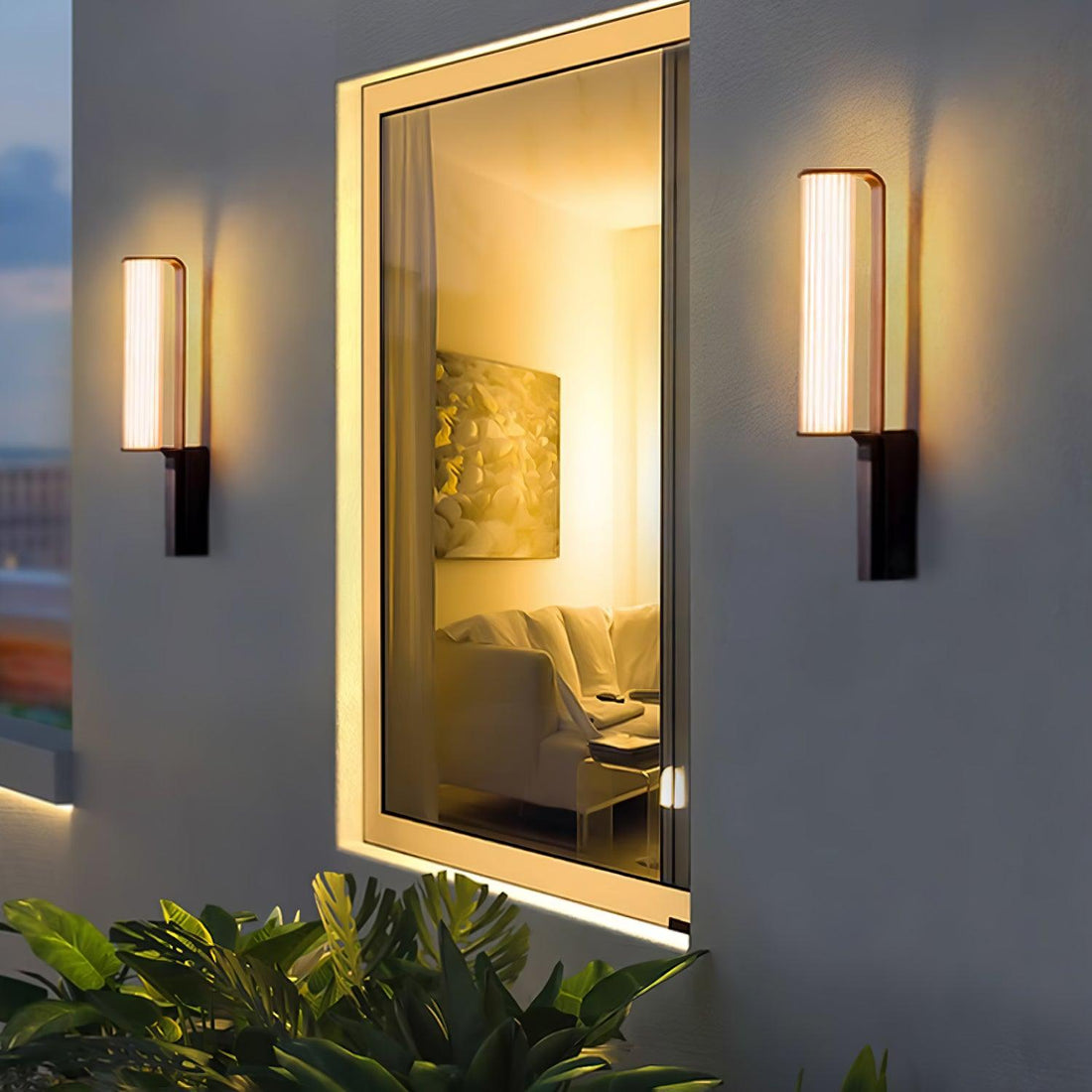 Outdoor Floor Lamp - Stainless Steel Acrylic Industrial Lighting