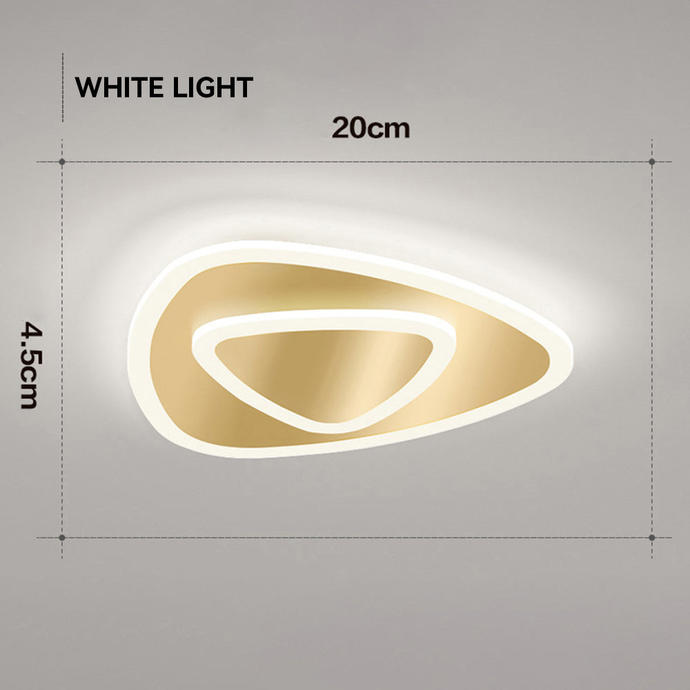 Minimalist LED Ceiling Light - Organic Metal Lamp for Modern Bedroom