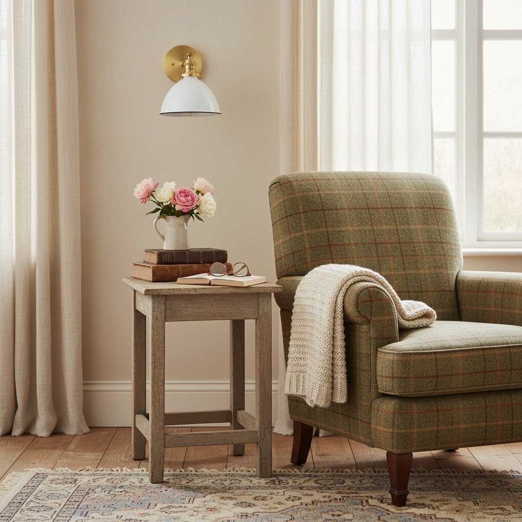 Conique Wandleuchte aus Metall – Weißer Metallschirm – Industrielle moderne Beleuchtung