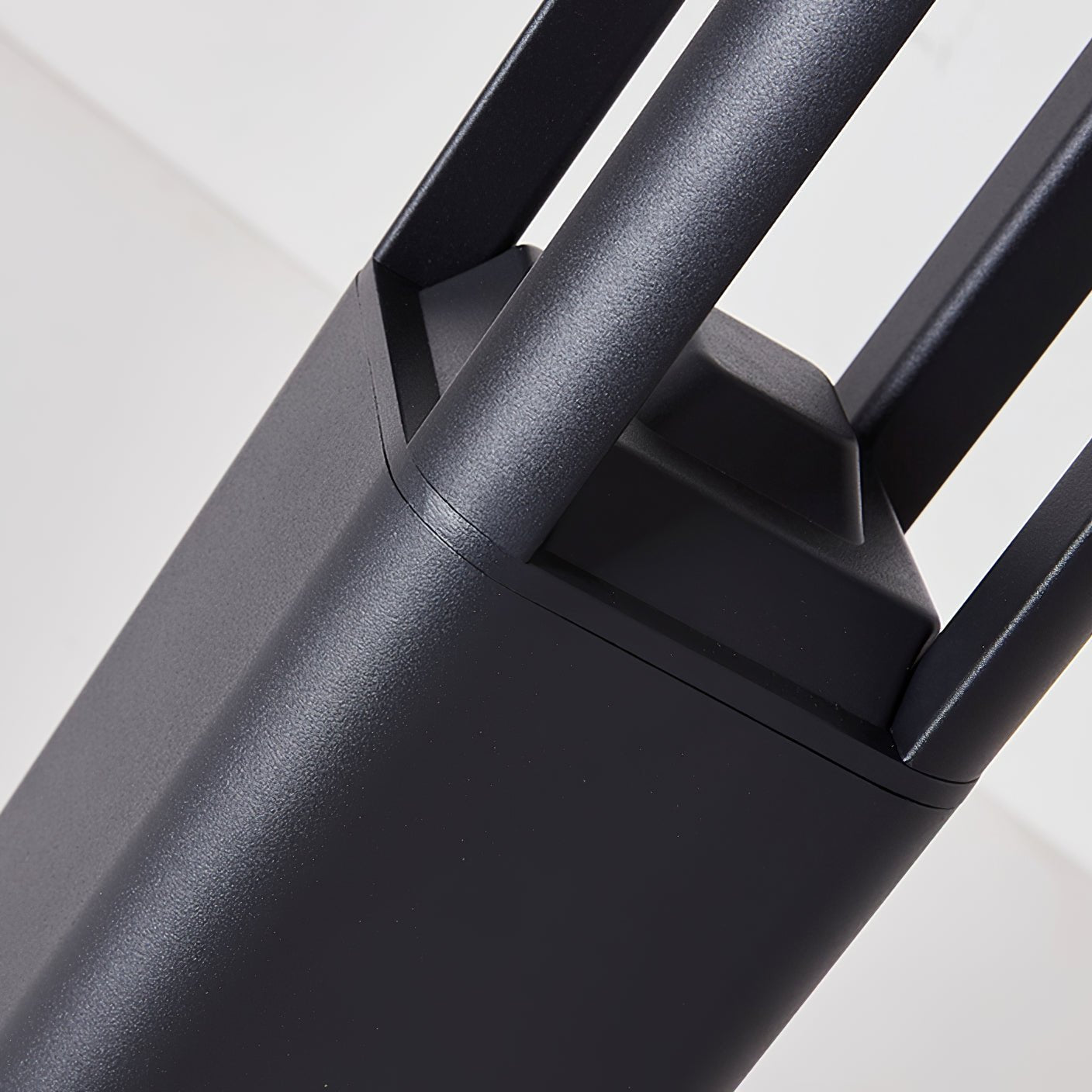 Rectangular Garden Bollard Light - Modern LED Lamp for Pathway