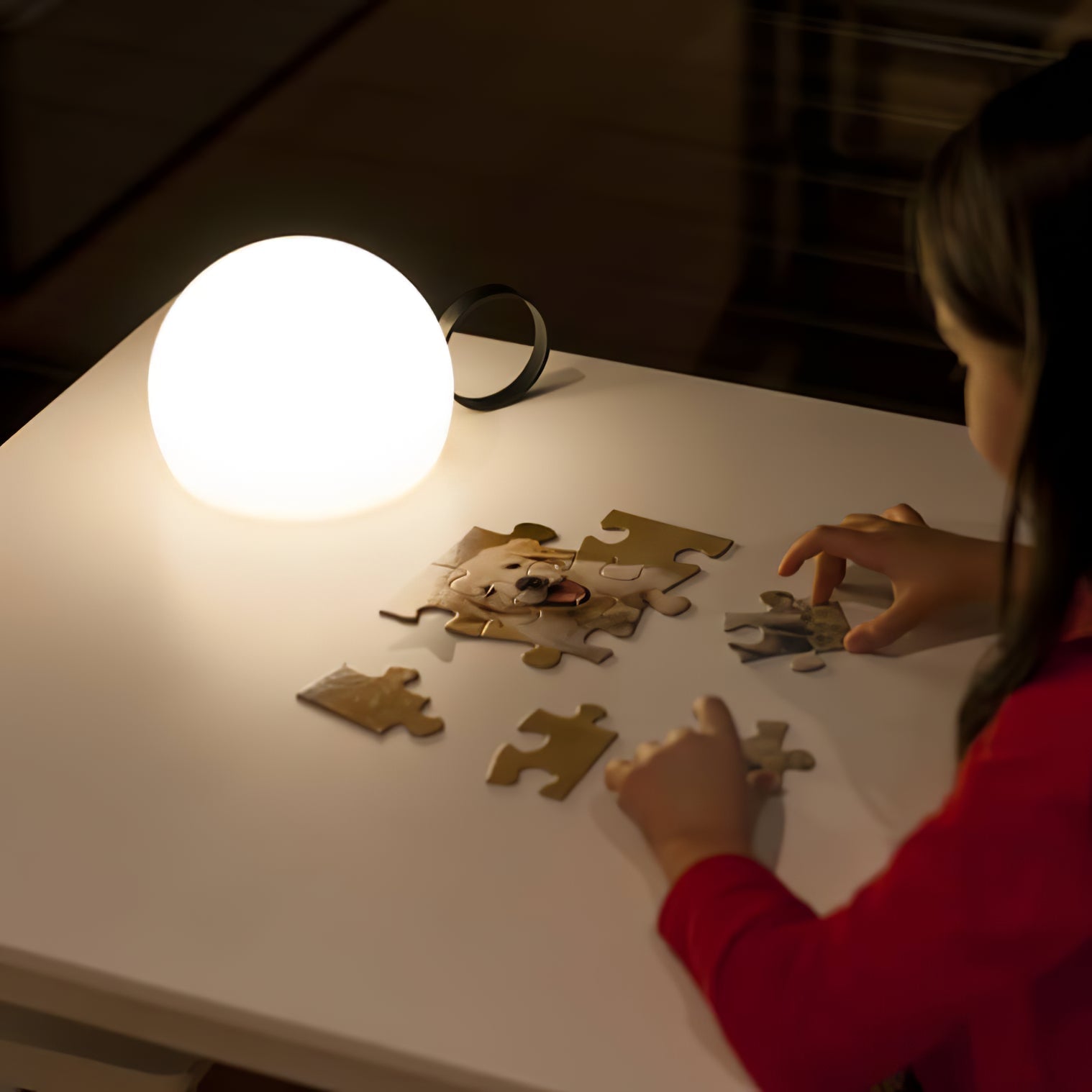 Kuppel-Tischlampe – Tragbares Umgebungslicht für Wohnzimmer und Schlafzimmer