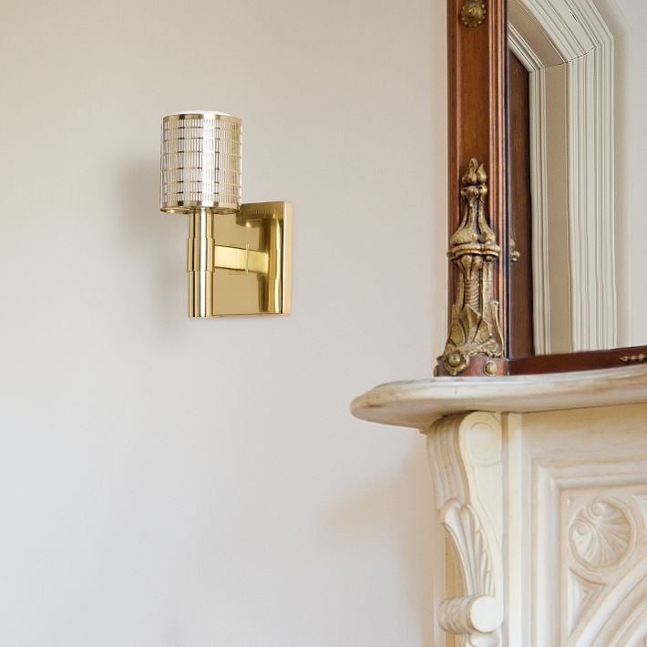 Galvia Perforated Metal Wall Sconce - Modern Wall Light for Hallway