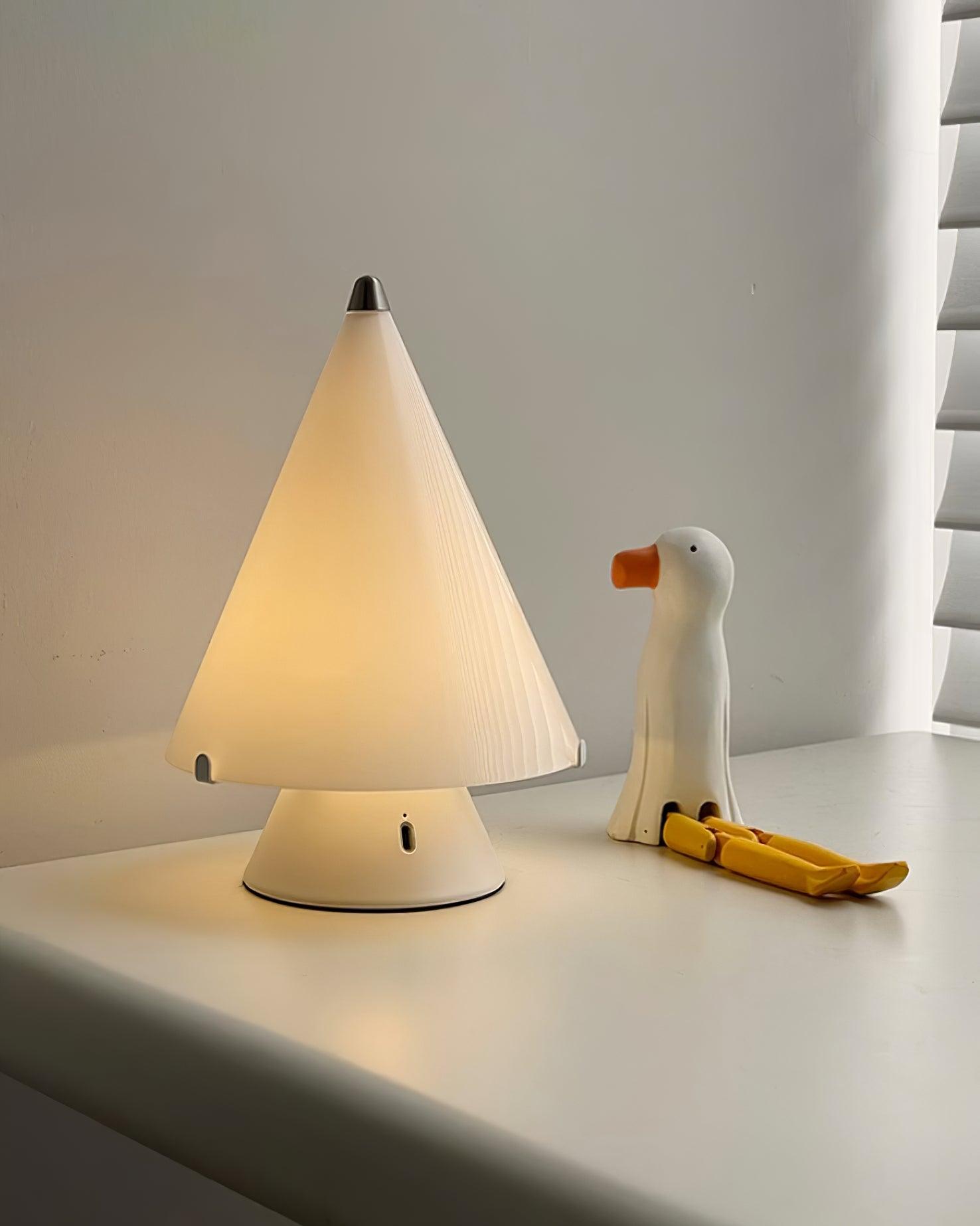 Tischleuchte - Elegante Glaslampe für Wohnzimmer &amp; Schlafzimmer