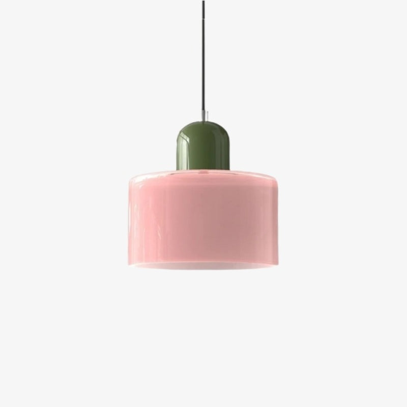 Morvella Layered Disc and Orb Pendant Lamp - Contemporary Cylinder Design for Kitchen Islands