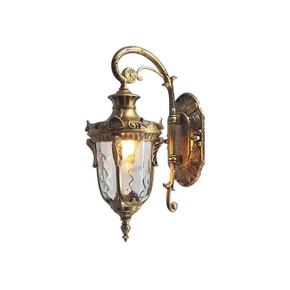 Heritage Outdoor Wall Lamp - Vintage Brass Light for Garden & Patio