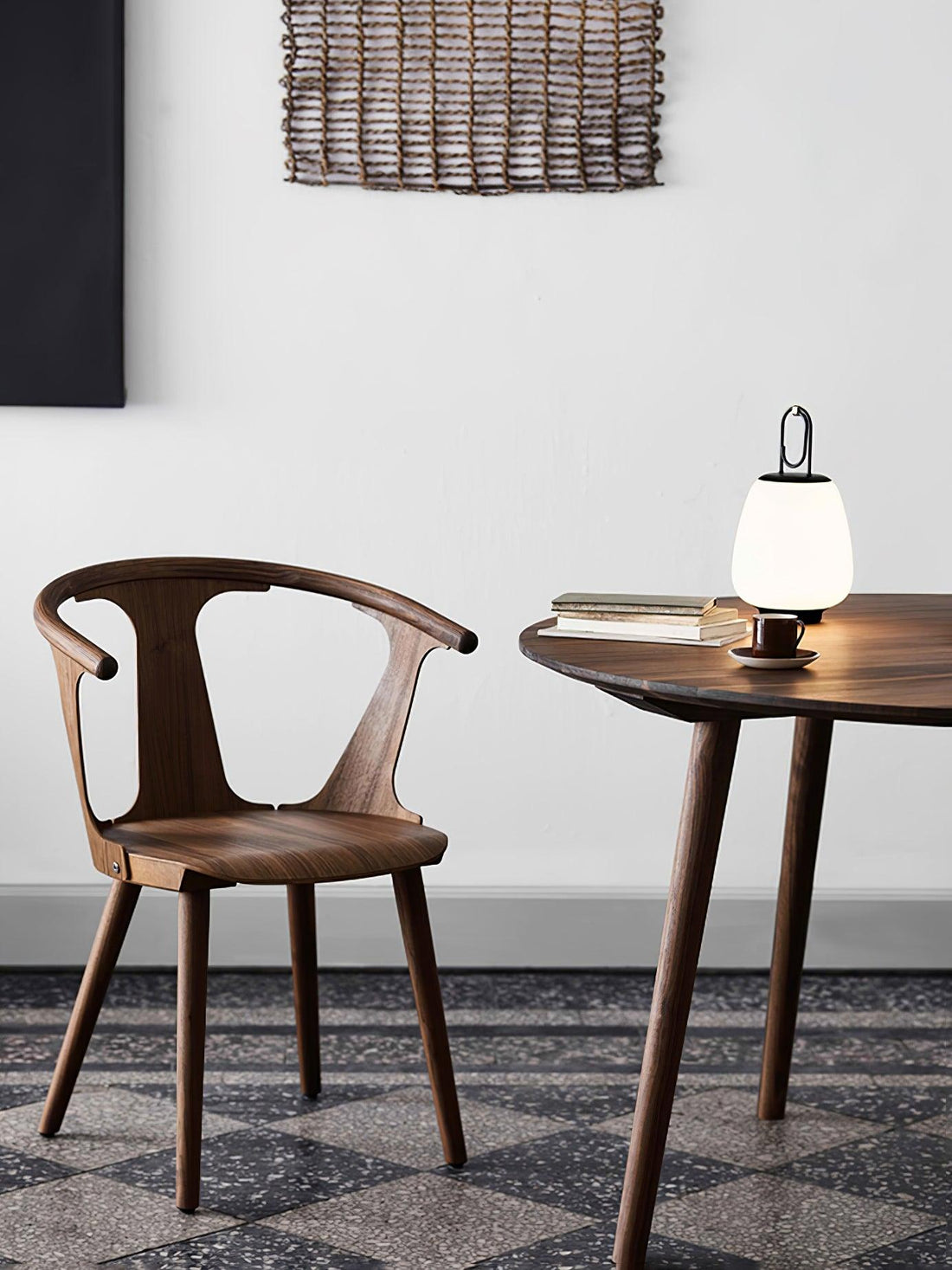 Lantern Table Lamp - USB Rechargeable Nordic Light for Indoor & Patio