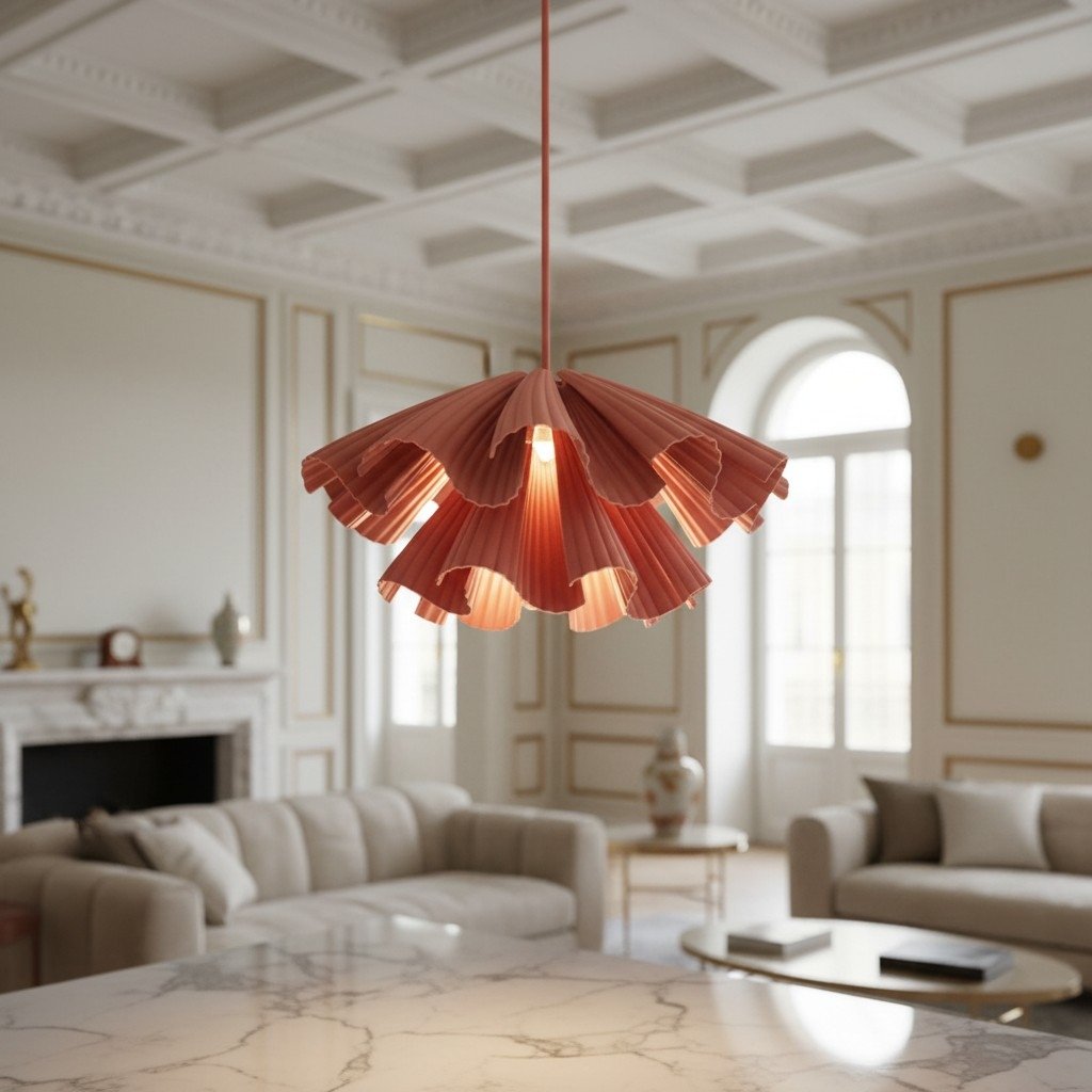Elora Plastic Pendant Lamp – Lightweight Modern Design for Bedrooms or Living Rooms