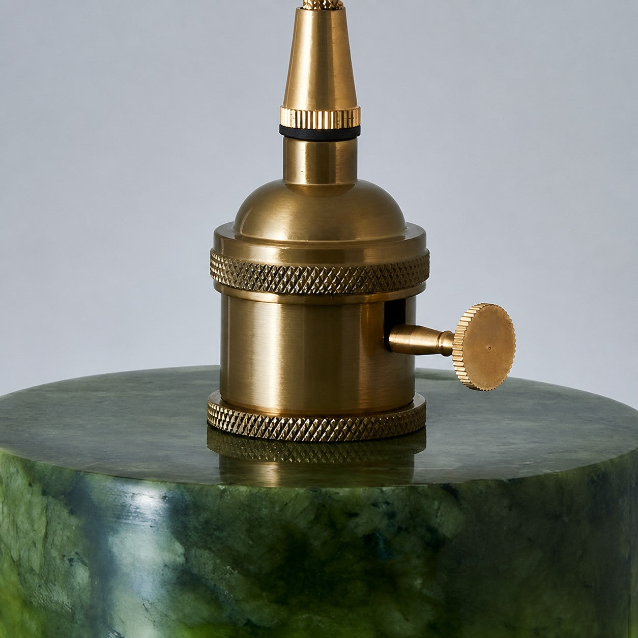 Green Jade 3-Light Cluster Pendant Light