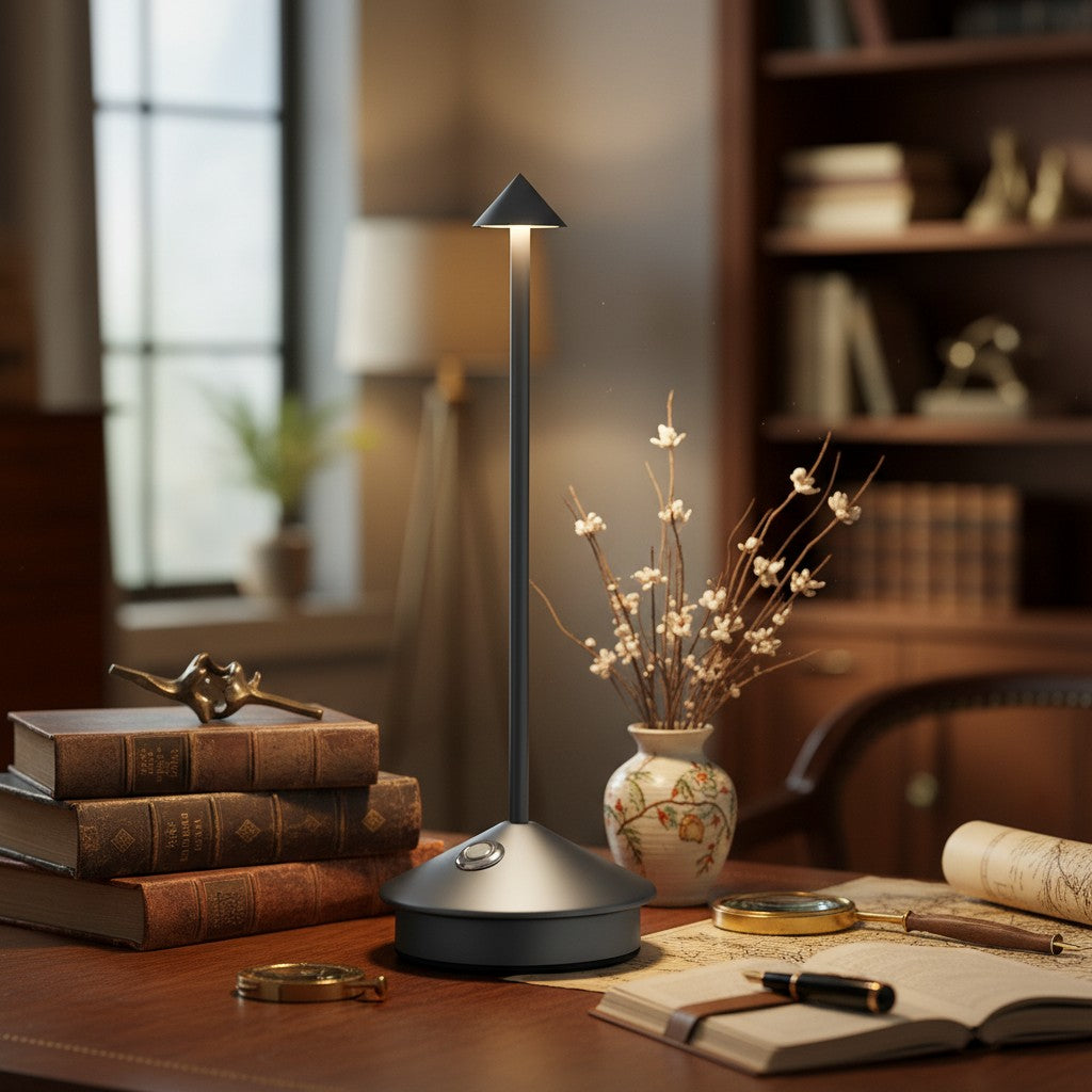 Glimma Cordless Rechargeable Table Lamp Modern Design LED Touch Lighting for Home Decor N39