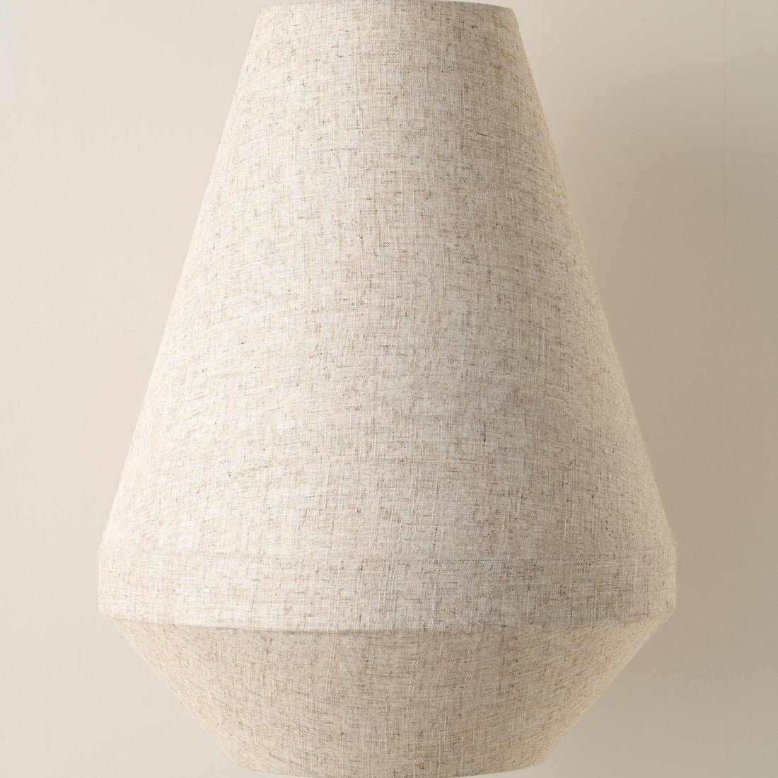 Zalen Floor Lamp - Layered Linen Pendant Design Aged Brass-Metal Lamp for Living Room