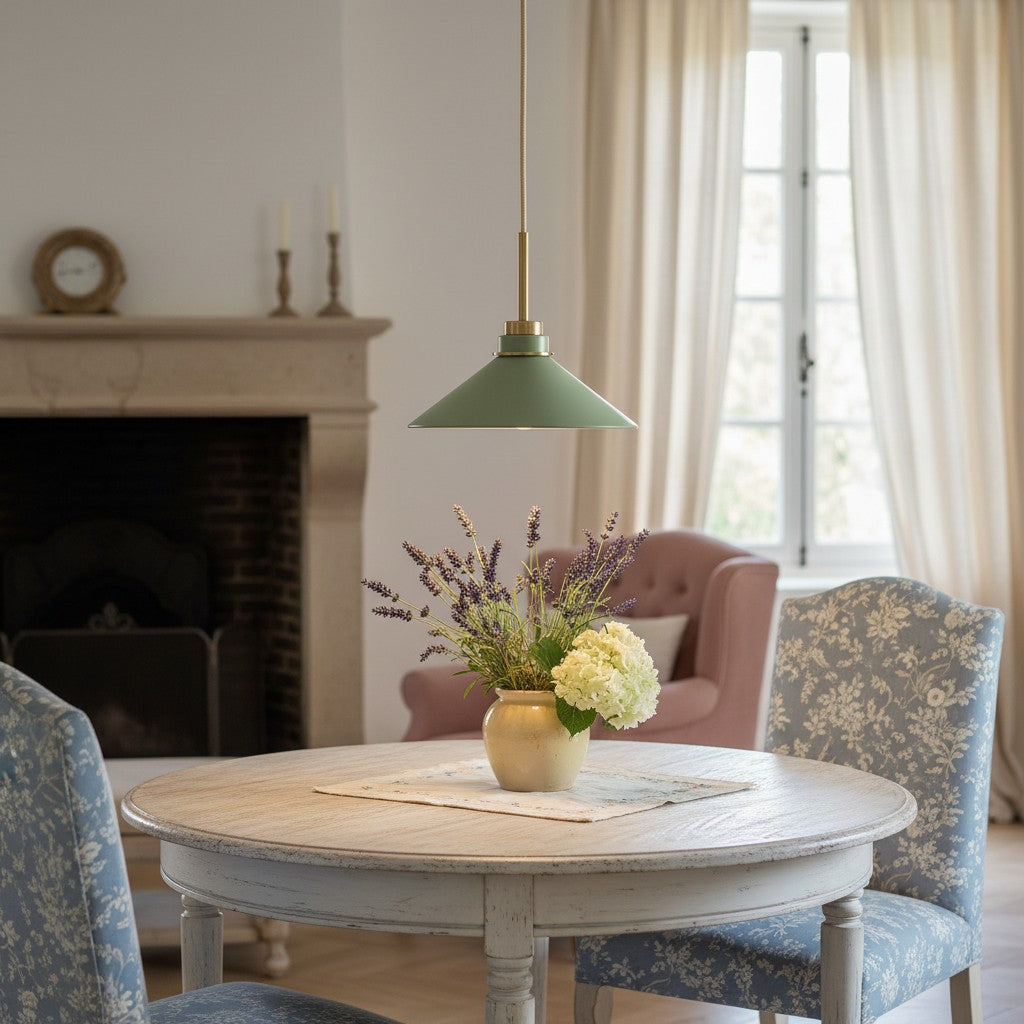 Aurenza Moderne Bauernhaus-Pendelleuchte – Verstellbarer Schirm für warmes Ambiente