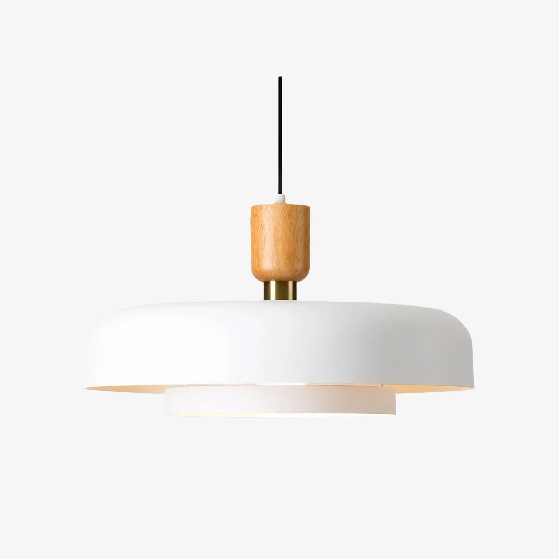 Orbulis Natural Wood Grain Circular Pendant – Modern Minimalist Light for Islands and Foyers