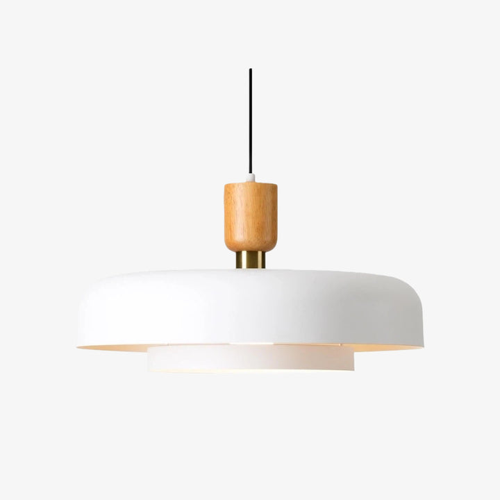 Orbulis Natural Wood Grain Circular Pendant – Modern Minimalist Light for Islands and Foyers