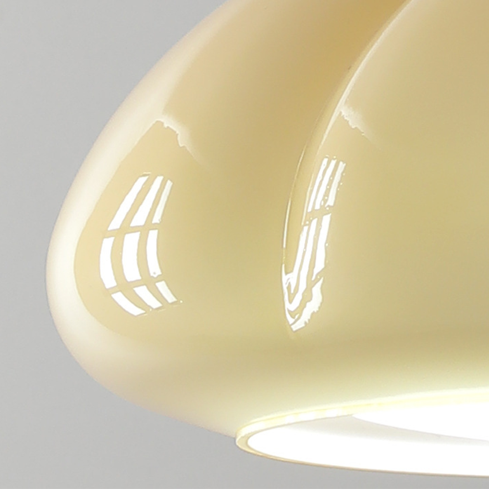 Retro Glass Pendant Light - Pumpkin Shape Lamp for Kitchen