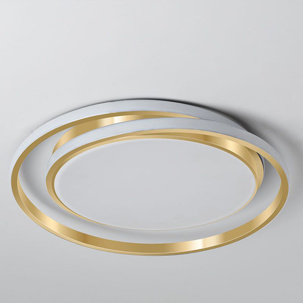 Metal LED Circle Ceiling Light - Modern Acrylic Design for Bedroom