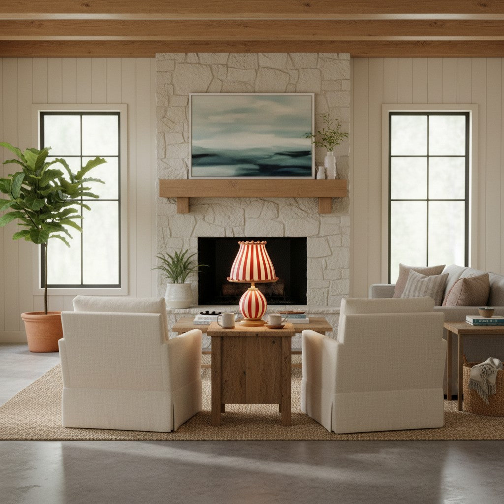 Festilo Playful Sculptural Table Lamp with Dome Shade – Modern Accent Design for Living Room