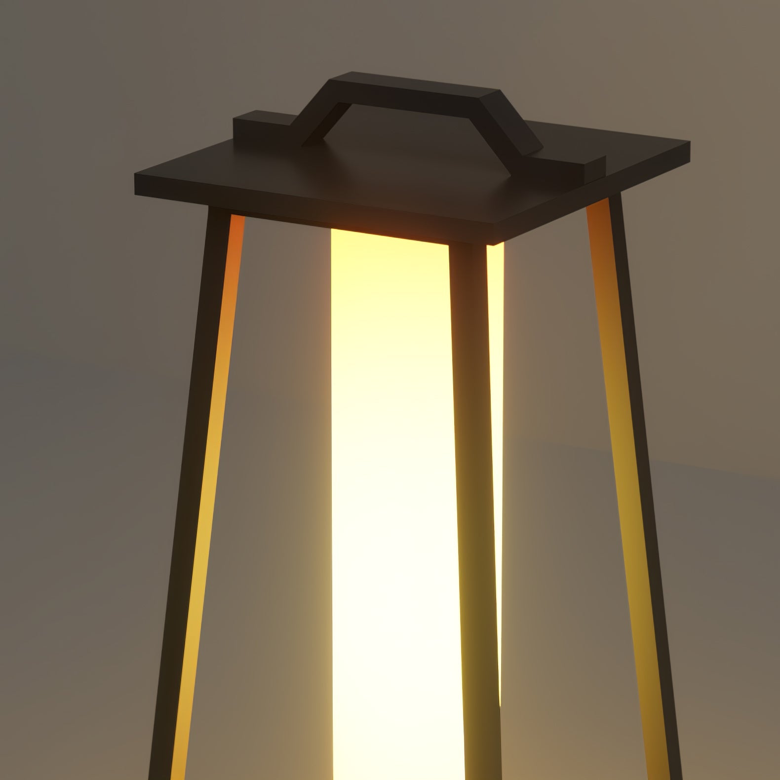 Acrylic Shade Light - Stainless Steel Portable Outdoor Lamp for Garden