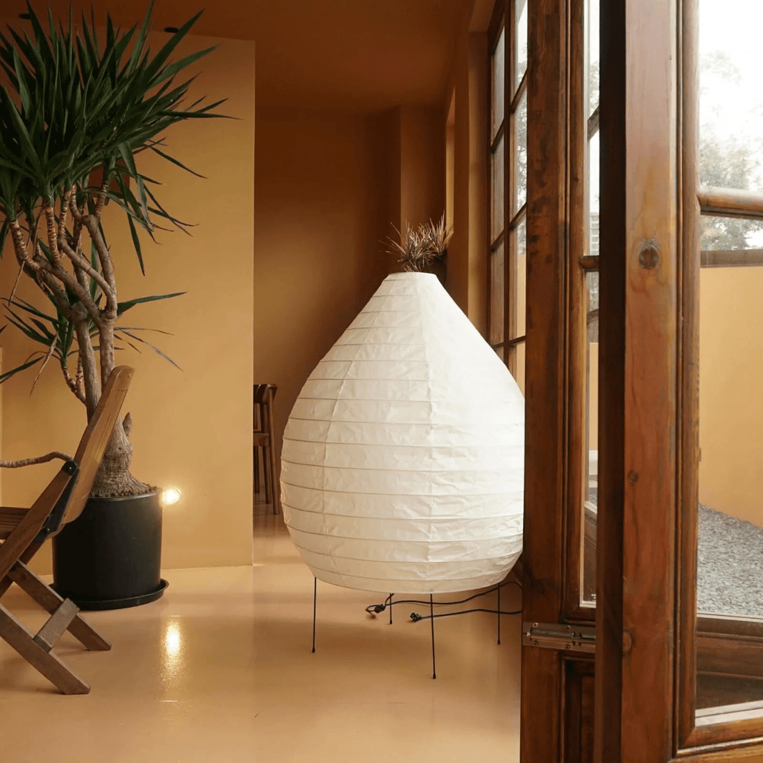 Stehlampe aus Washi-Papier – Laternendesign für Wohnzimmer &amp; Schlafzimmer
