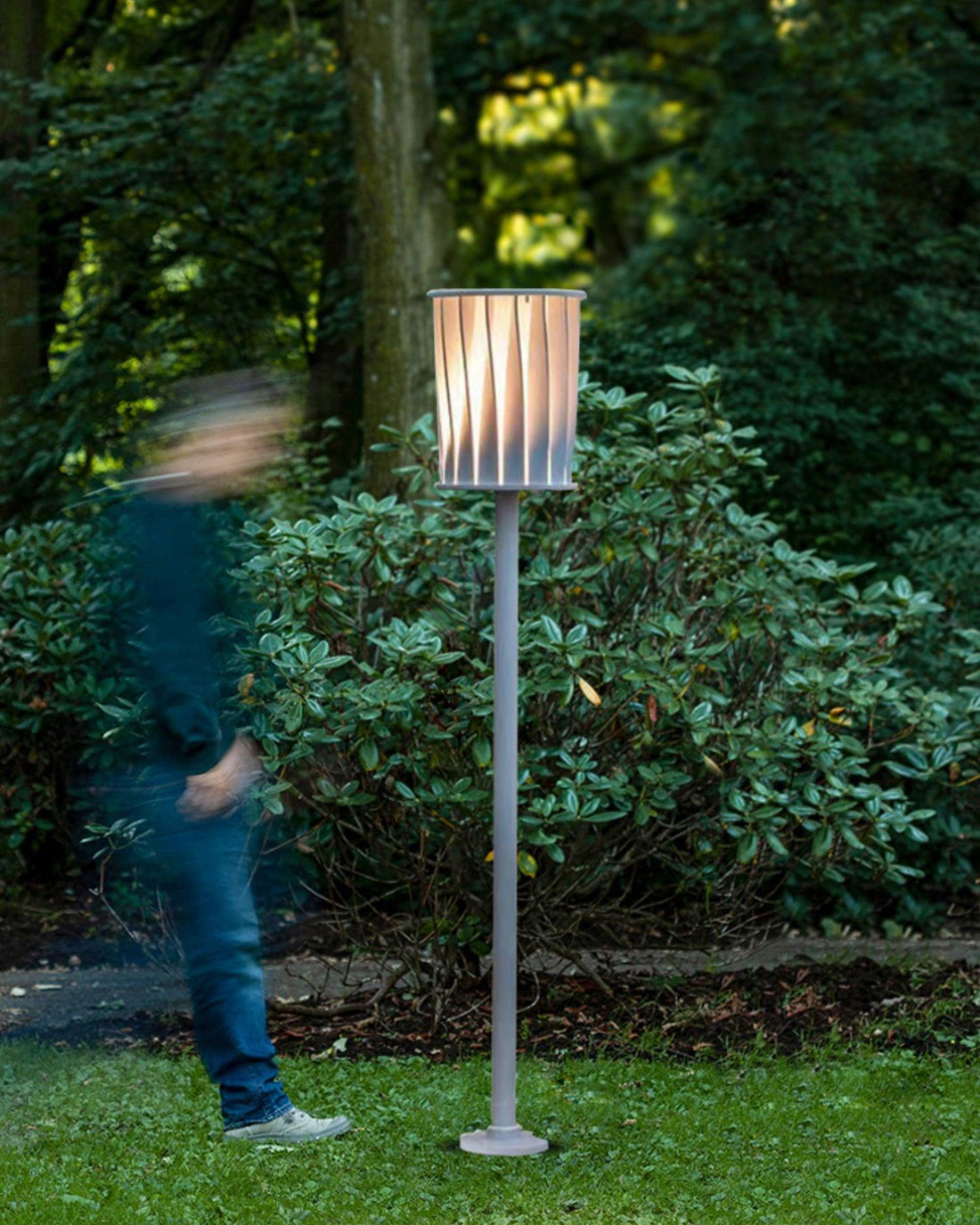 Weiße Säulen-Außenleuchte - Aluminiumdekorativ für den Hinterhof